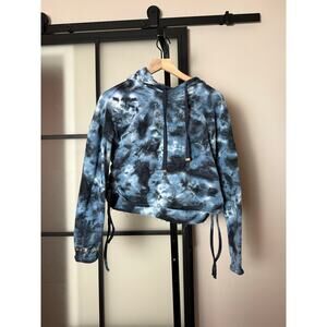 Laila Ali Cropped Tie Dye Hoodie Size XS